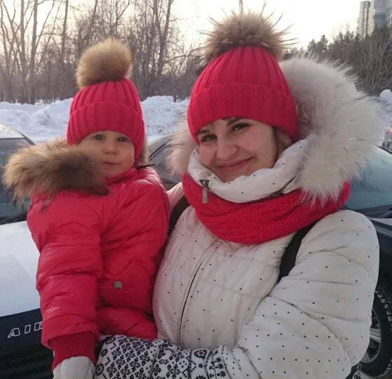 Warm Knitted Pom Pom Beanie – Stylish Winter Hat for Women & Girls - The Little Market Shop