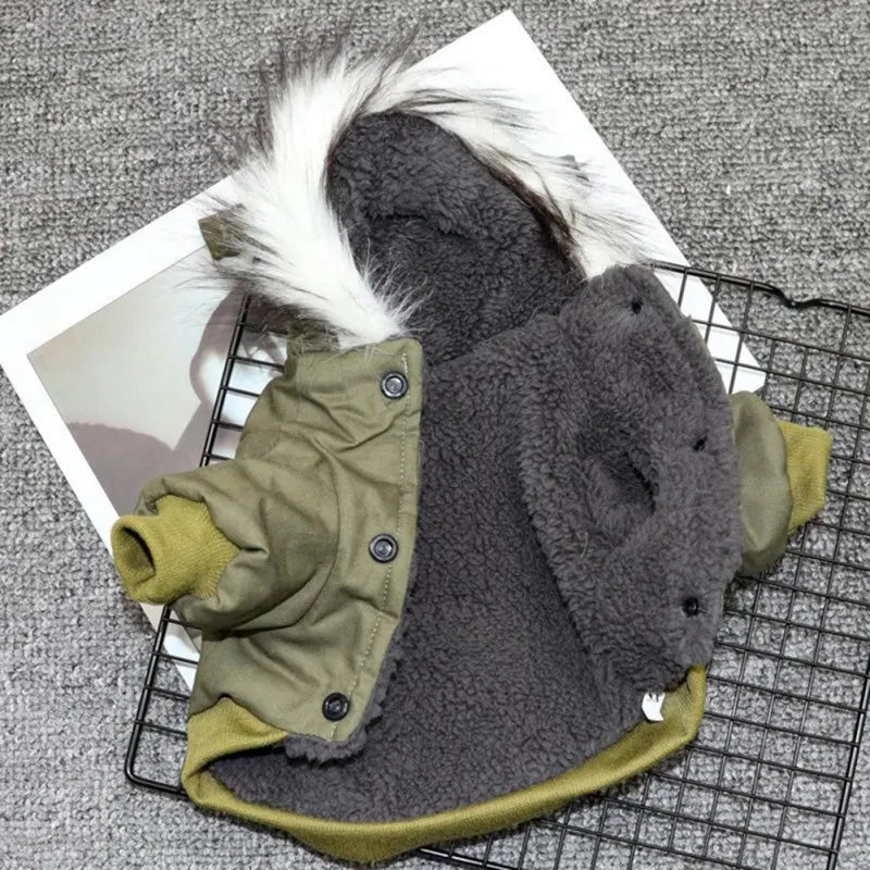 Warm Winter Dog Jacket - Cozy Puppy Hoodie for Small & Medium Dogs - The Little Market Shop