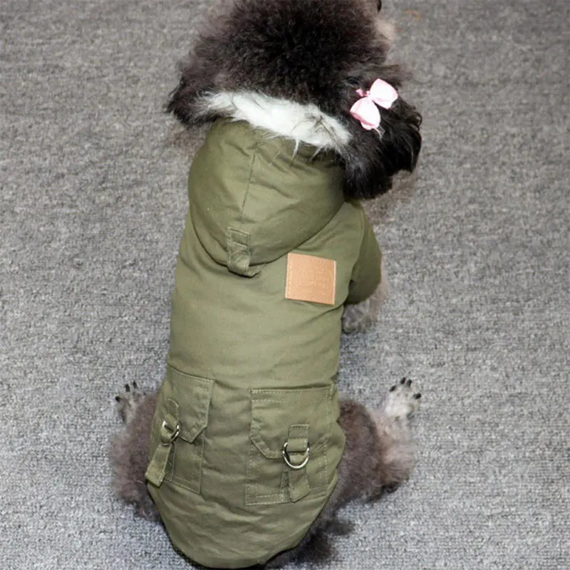 Warm Winter Dog Jacket - Cozy Puppy Hoodie for Small & Medium Dogs - The Little Market Shop