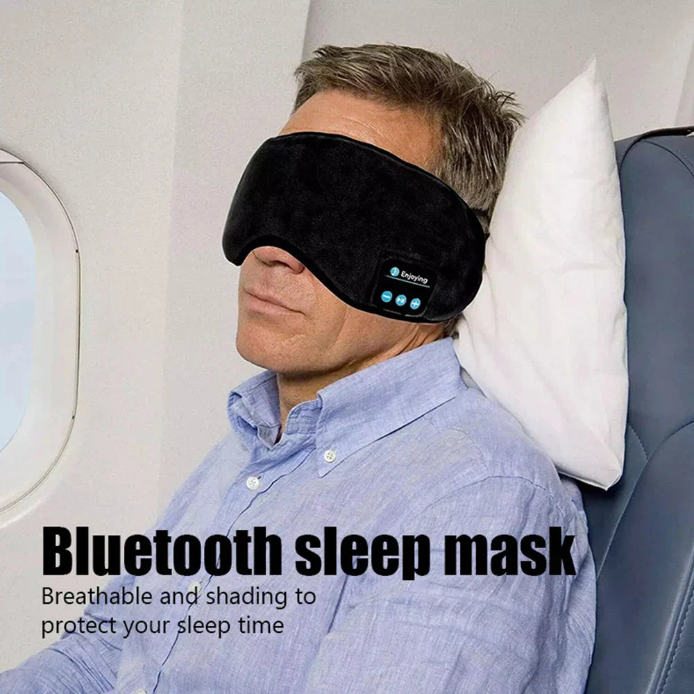 Wireless Bluetooth Sports Headband with Music & Sleep Mask – Comfort & Sound - The Little Market Shop