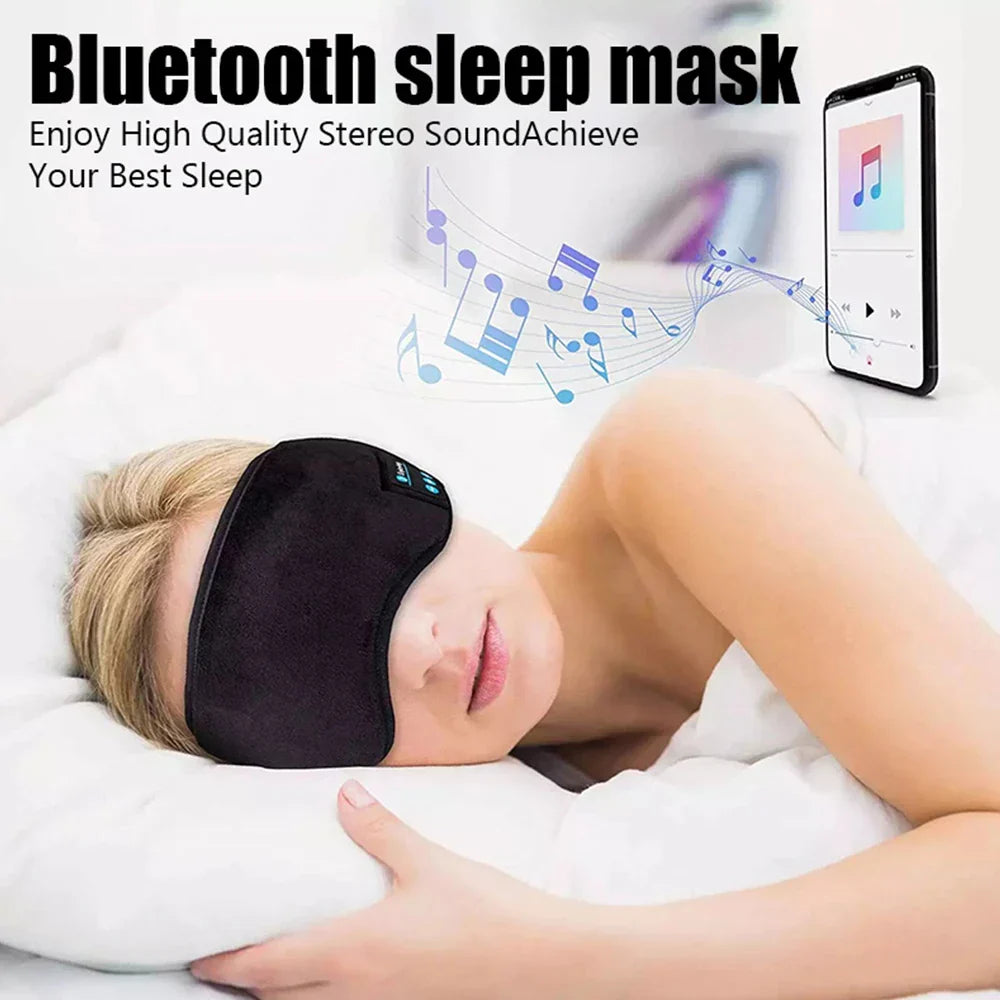 Wireless Bluetooth Sports Headband with Music & Sleep Mask – Comfort & Sound - The Little Market Shop