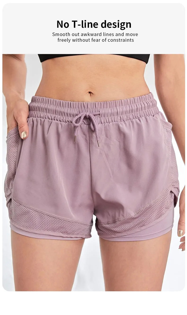 Women's Sports Shorts with Pockets – Yoga, Running & Training Ready - The Little Market Shop