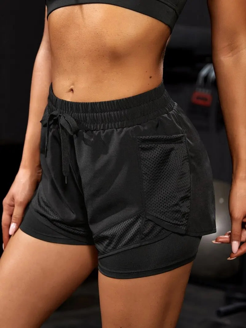 Women's Sports Shorts with Pockets – Yoga, Running & Training Ready - The Little Market Shop