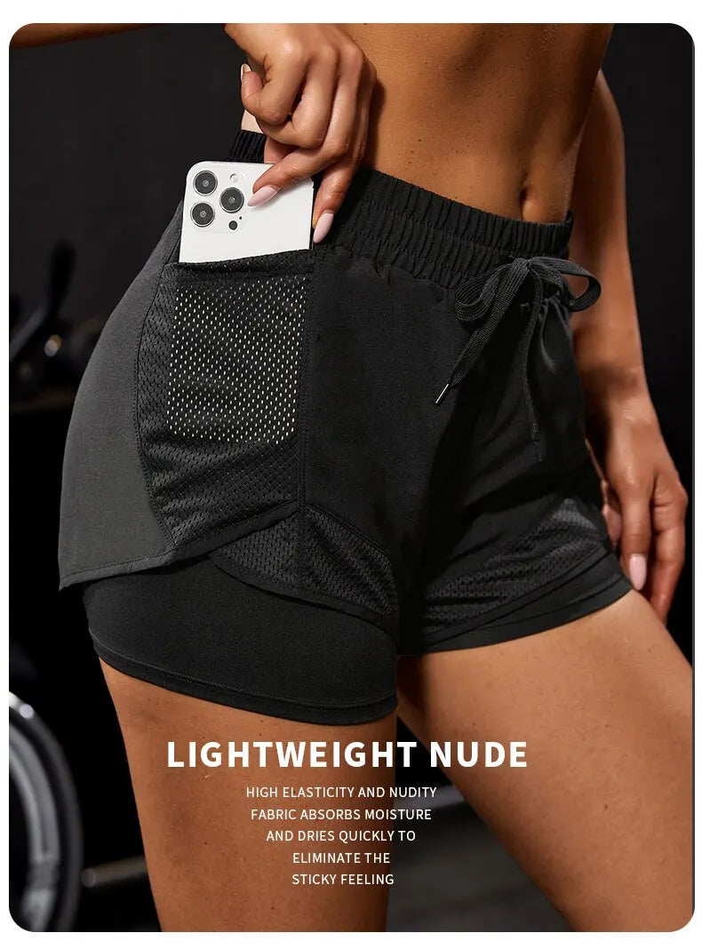 Women's Sports Shorts with Pockets – Yoga, Running & Training Ready - The Little Market Shop