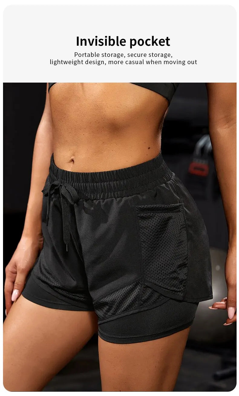Women's Sports Shorts with Pockets – Yoga, Running & Training Ready - The Little Market Shop