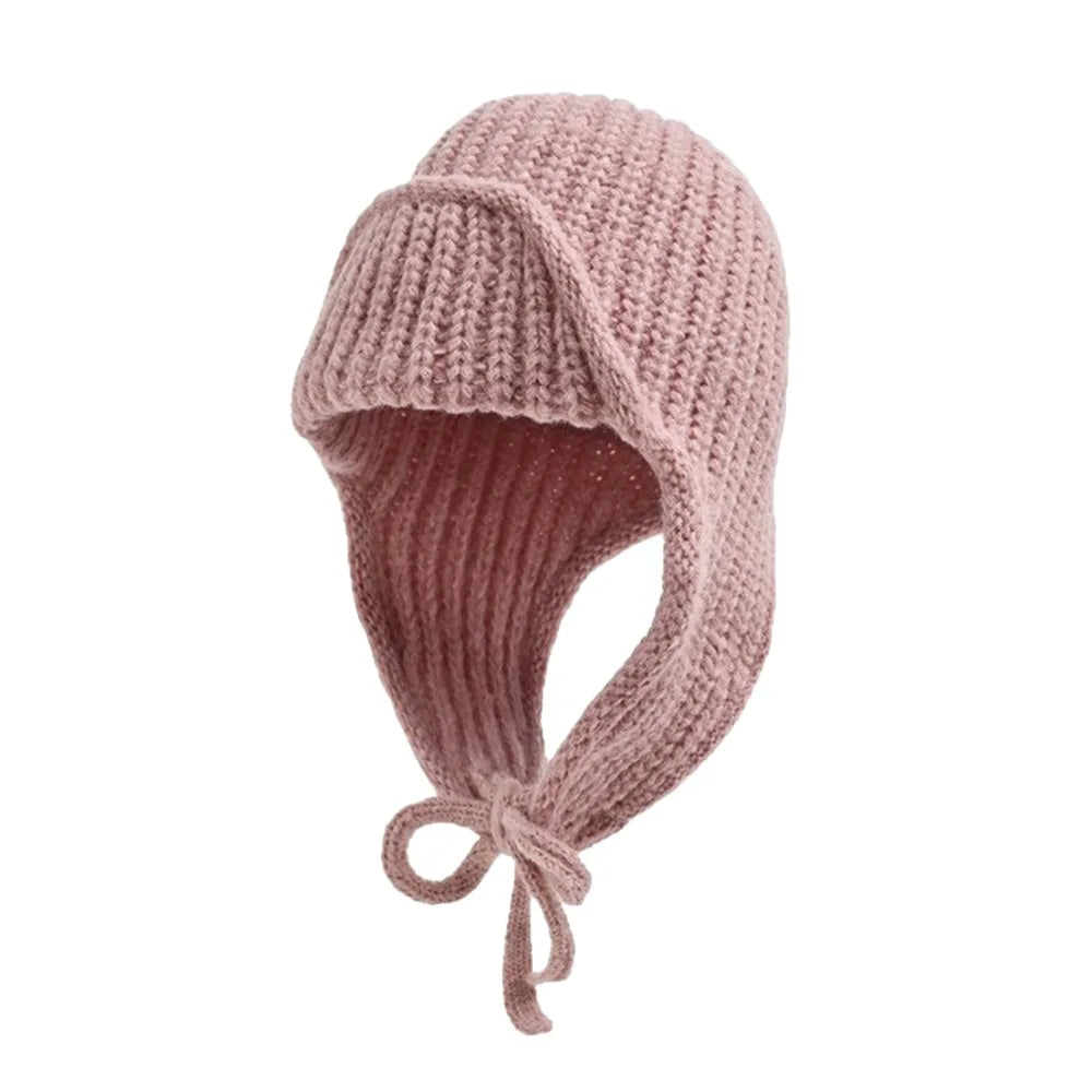 Women’s Thick Knitted Winter Hat with Ear Protection – Warm Fashion Beanie - The Little Market Shop