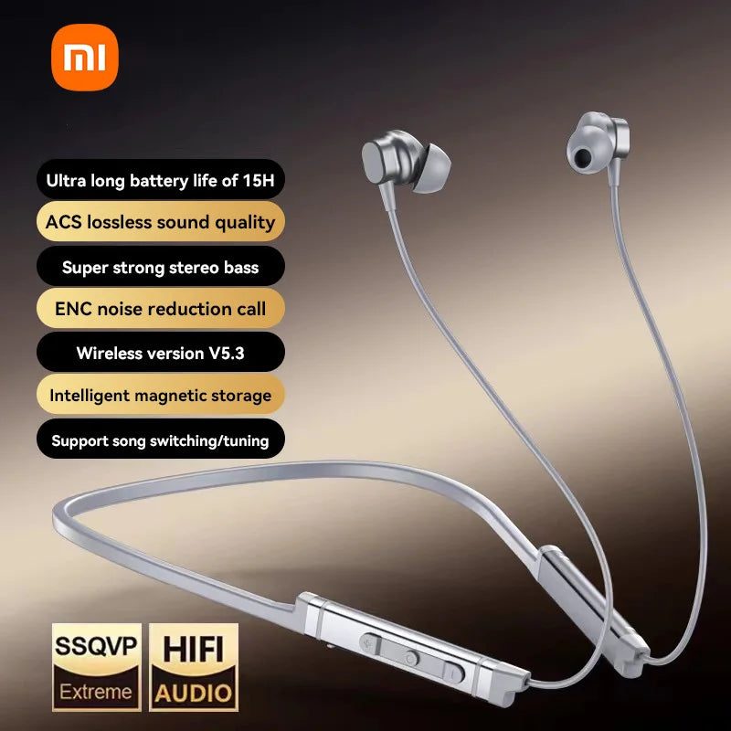Xiaomi Mijia BS09 ENC Neckband Wireless Earphones Bluetooth 5.3 HiFi - The Little Market Shop
