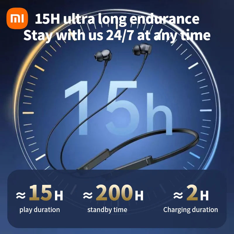 Xiaomi Mijia BS09 ENC Neckband Wireless Earphones Bluetooth 5.3 HiFi - The Little Market Shop
