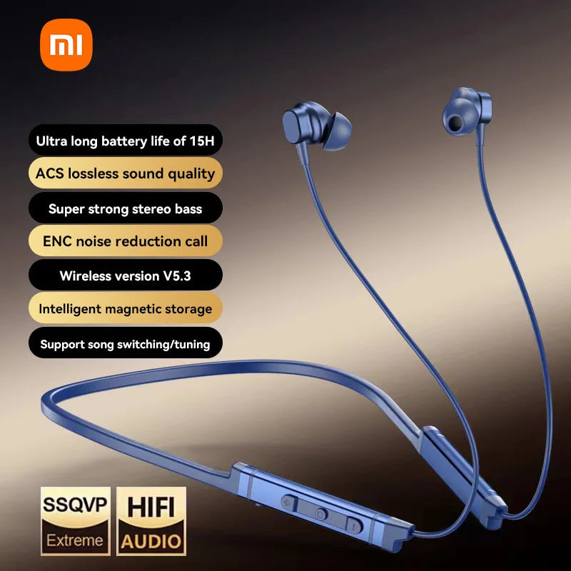 Xiaomi Mijia BS09 ENC Neckband Wireless Earphones Bluetooth 5.3 HiFi - The Little Market Shop