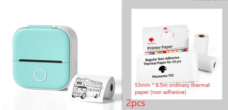 Portable Mini Thermal Label & Photo Printer – Wireless, Inkless, Bluetooth - The Little Market Shop