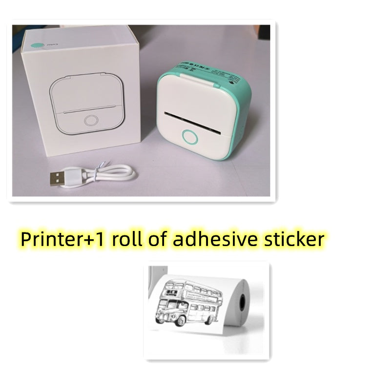 Portable Mini Thermal Label & Photo Printer – Wireless, Inkless, Bluetooth - The Little Market Shop