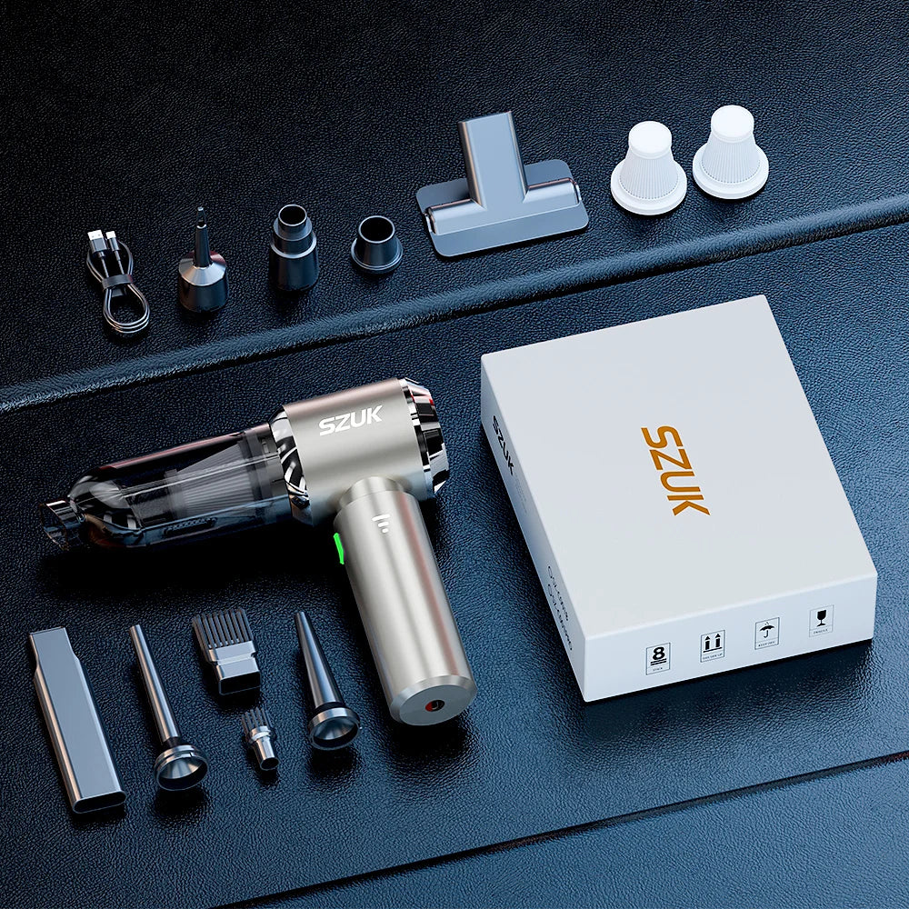 120W Portable Wireless Vacuum Cleaner – For Car & Home Deep Cleaning - The Little Market Shop