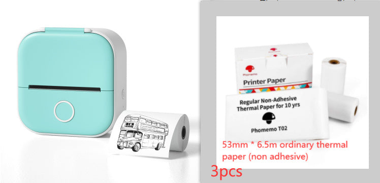 Portable Mini Thermal Label & Photo Printer – Wireless, Inkless, Bluetooth - The Little Market Shop