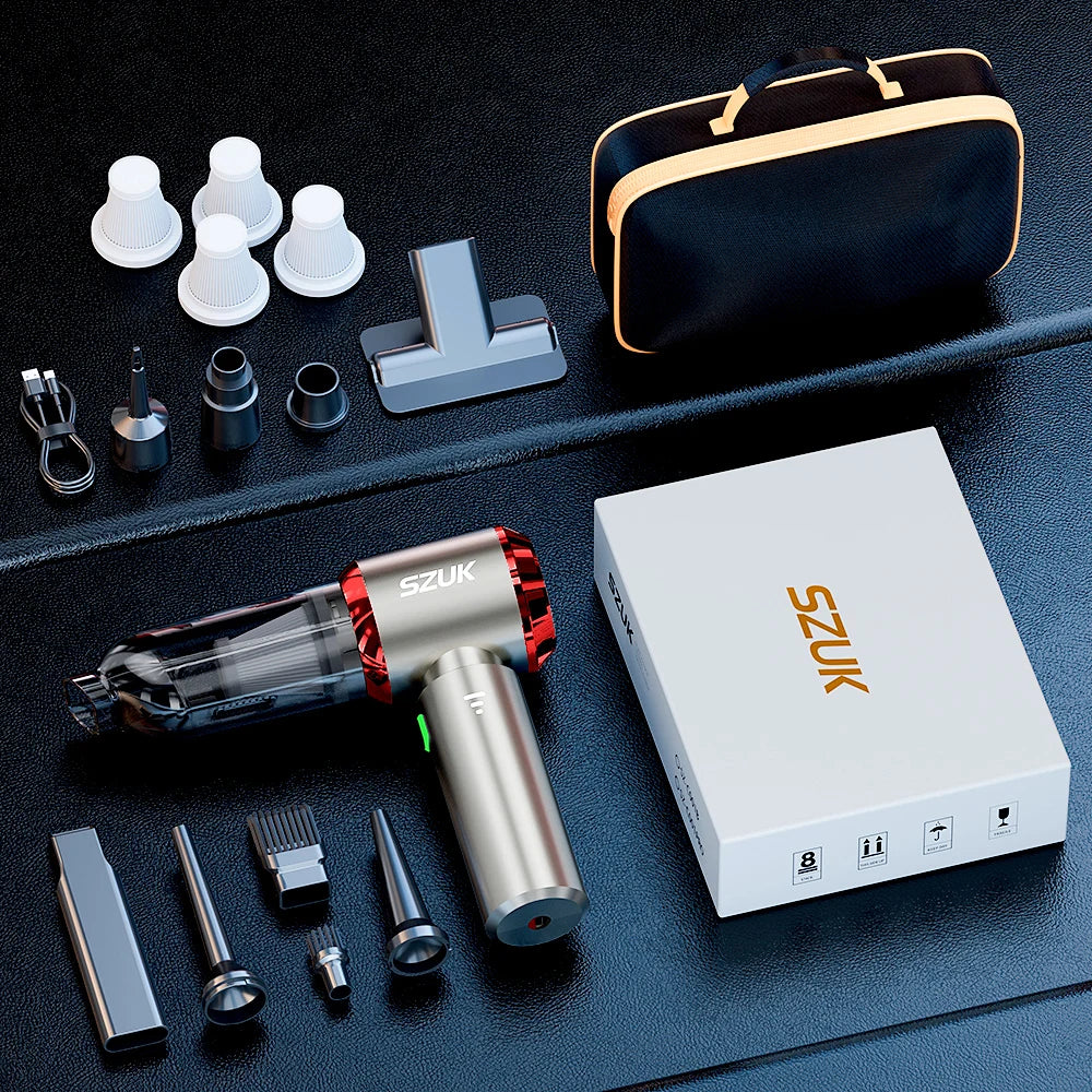 120W Portable Wireless Vacuum Cleaner – For Car & Home Deep Cleaning - The Little Market Shop