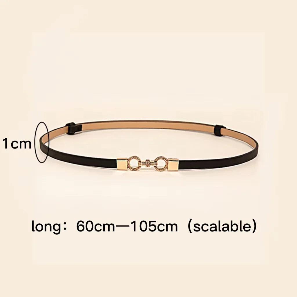 2 Piece Multicolor Self-Stretch Dress with Belt – Year-Round Elegance - The Little Market Shop