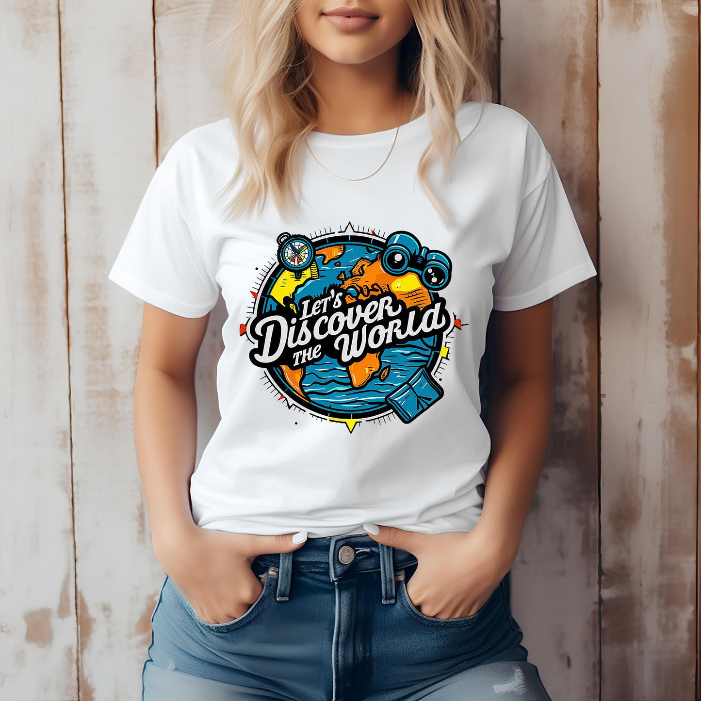 Lets discover the world Women's Relaxed T-Shirt - The Little Market Shop