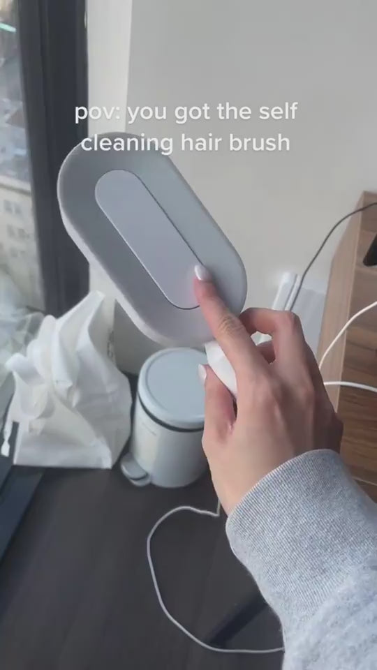 Self-Cleaning Hair Brush – Anti-Static, Scalp Massage & Easy Detangling 6video