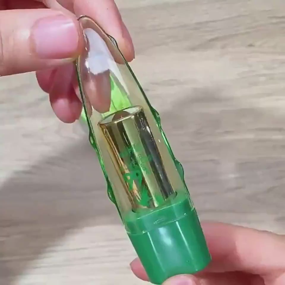 Aloe Vera Color-Changing Lipstick – Moisturizing, Long-Lasting Glow! video 2