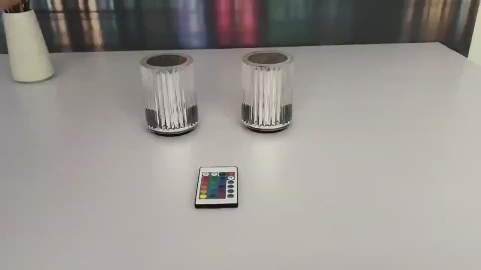 Crystal LED Table Lamp – RGB Night Light with Remote & Touch Control video 1