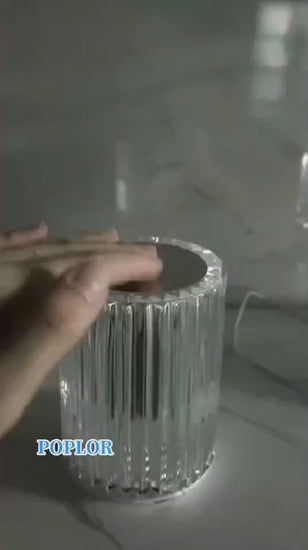 Crystal LED Table Lamp – RGB Night Light with Remote & Touch Control video 2