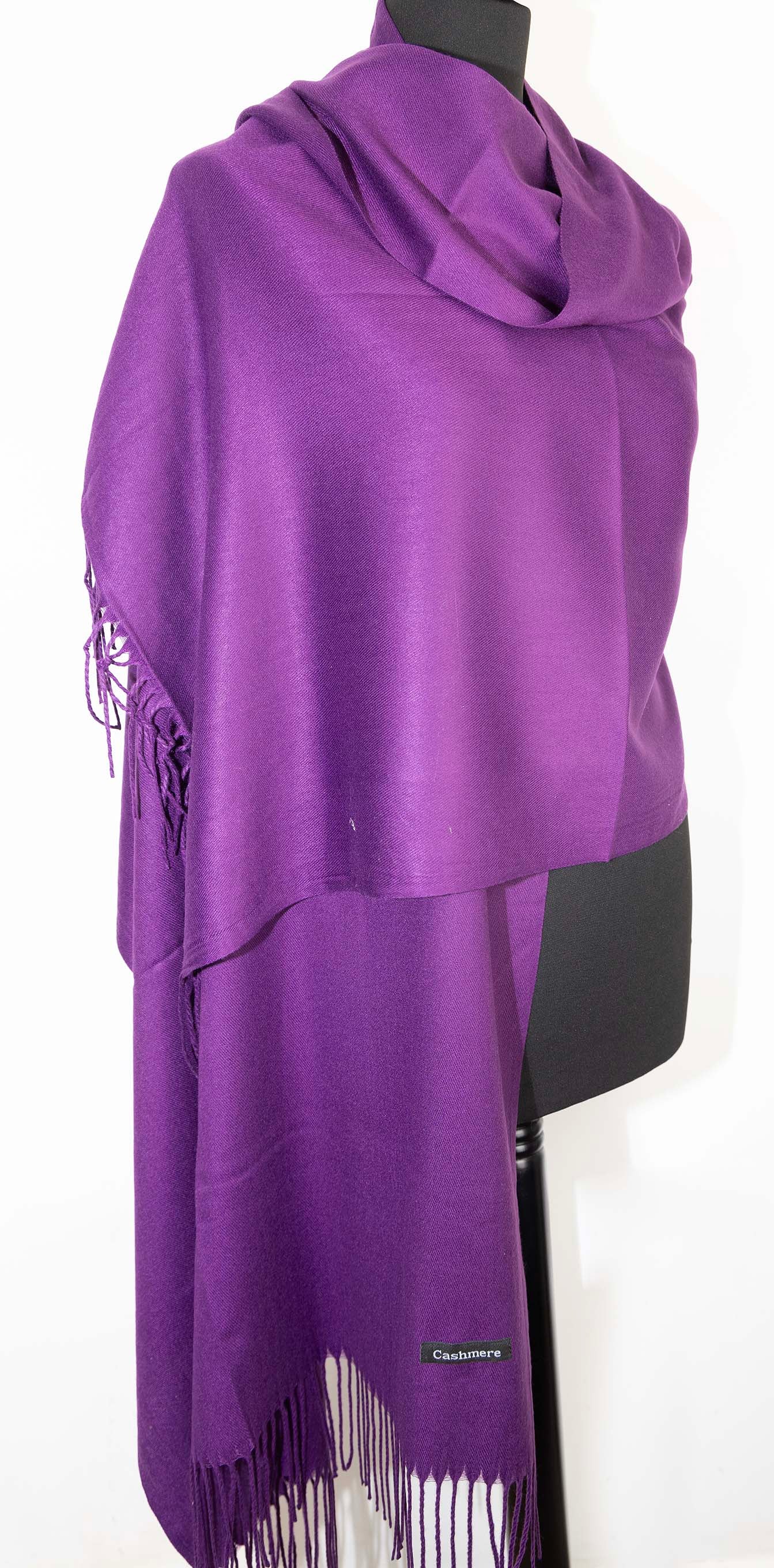 Luxury Purple Cashmere Scarf – Ultra-Soft, Warm & Gift-Ready – Free Worldwide Shipping