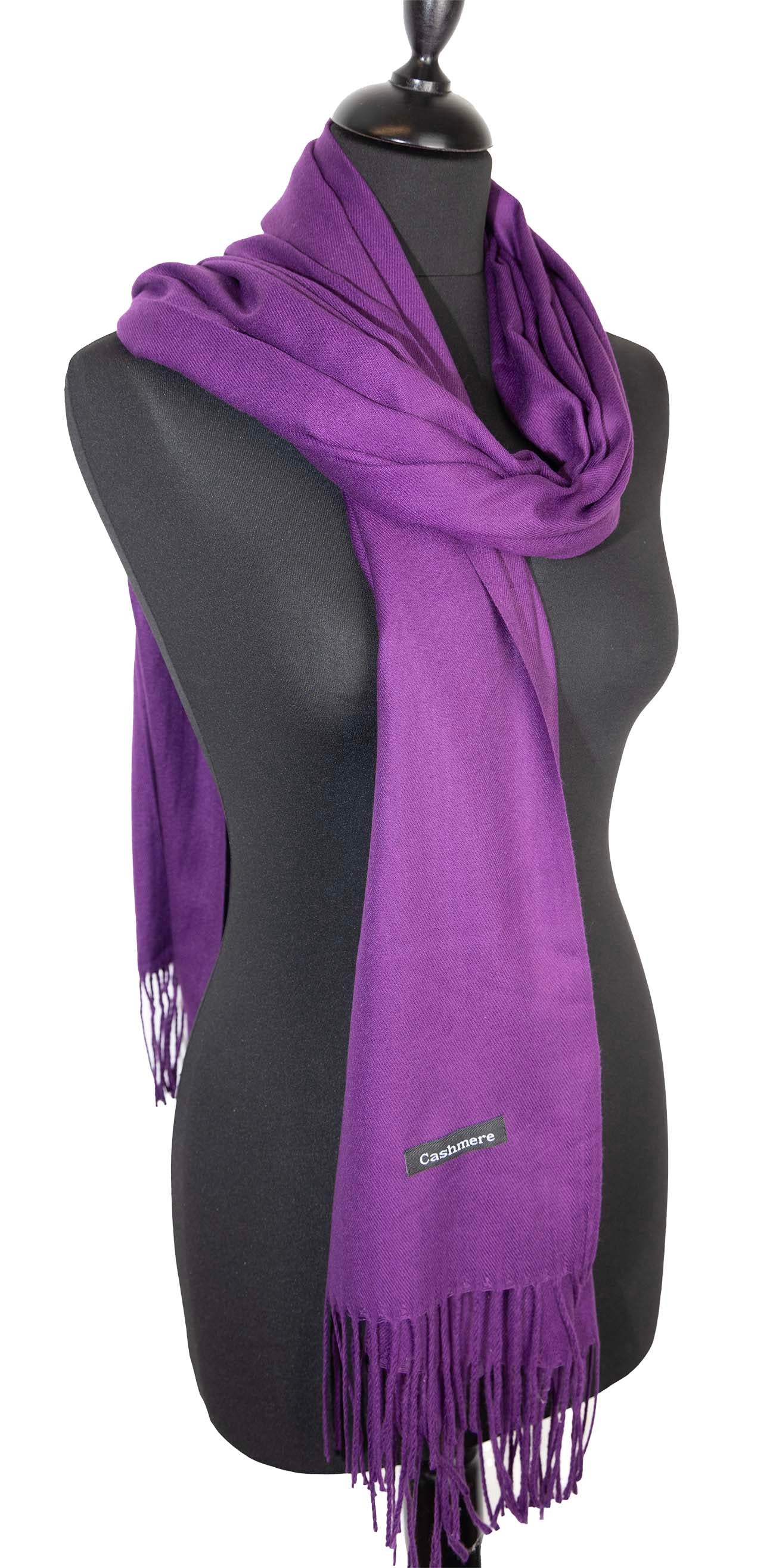 Luxury Purple Cashmere Scarf – Ultra-Soft, Warm & Gift-Ready – Free Worldwide Shipping