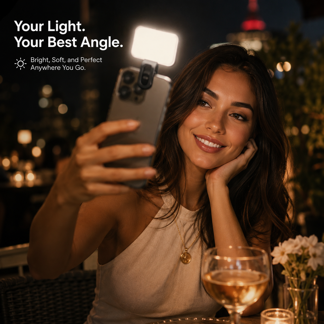 Portable Selfie Fill Light for Mobile & Videos
