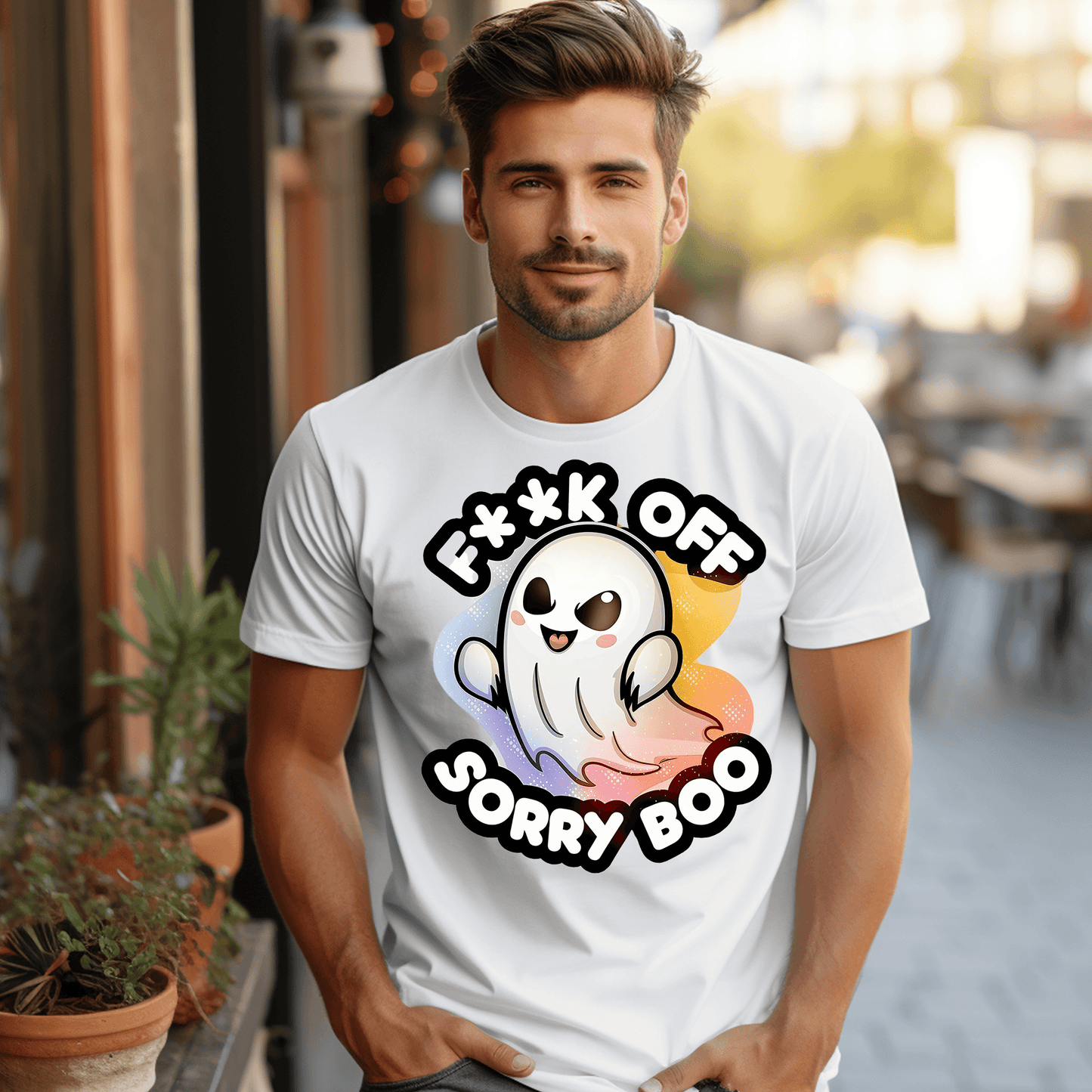 Funny ghost design Unisex t-shirt - The Little Market Shop