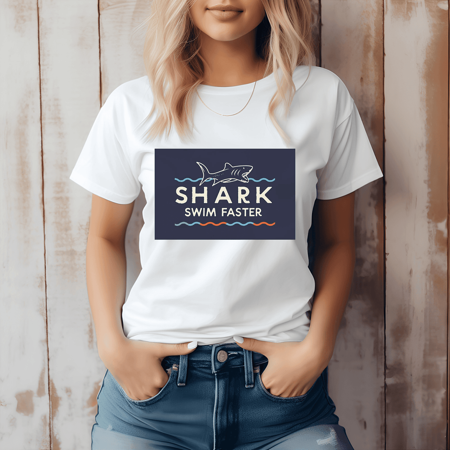 Keep Calm and Swim Faster' T Shirt Women's Relaxed T-Shirt - The Little Market Shop