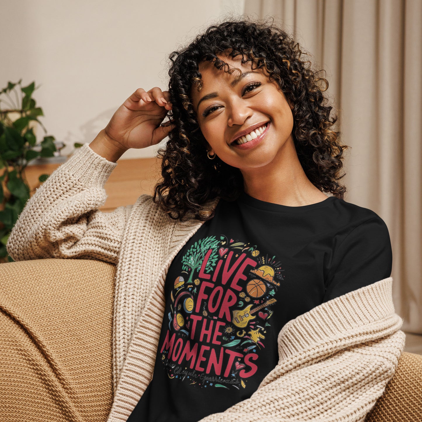 Live for the Moments Women's Relaxed T-Shirt - The Little Market Shop