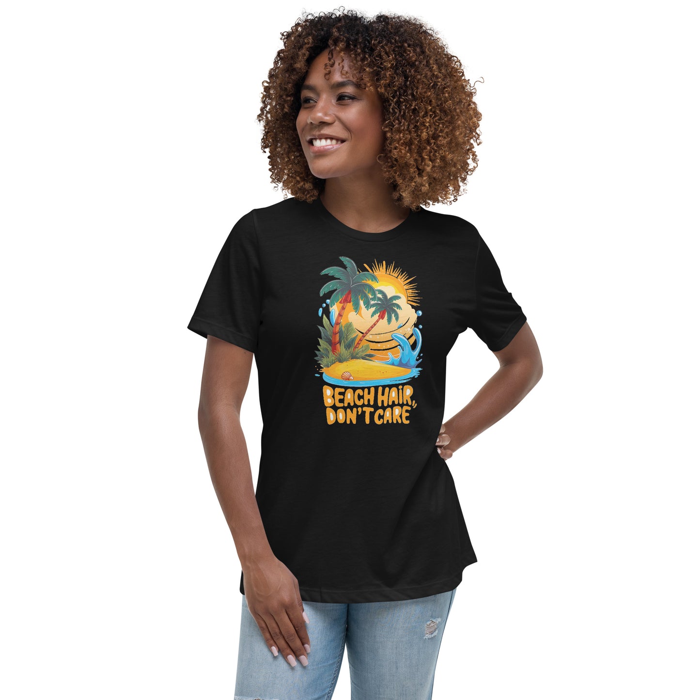 Beach hair Don't care - Women's Relaxed T-Shirt - The Little Market Shop