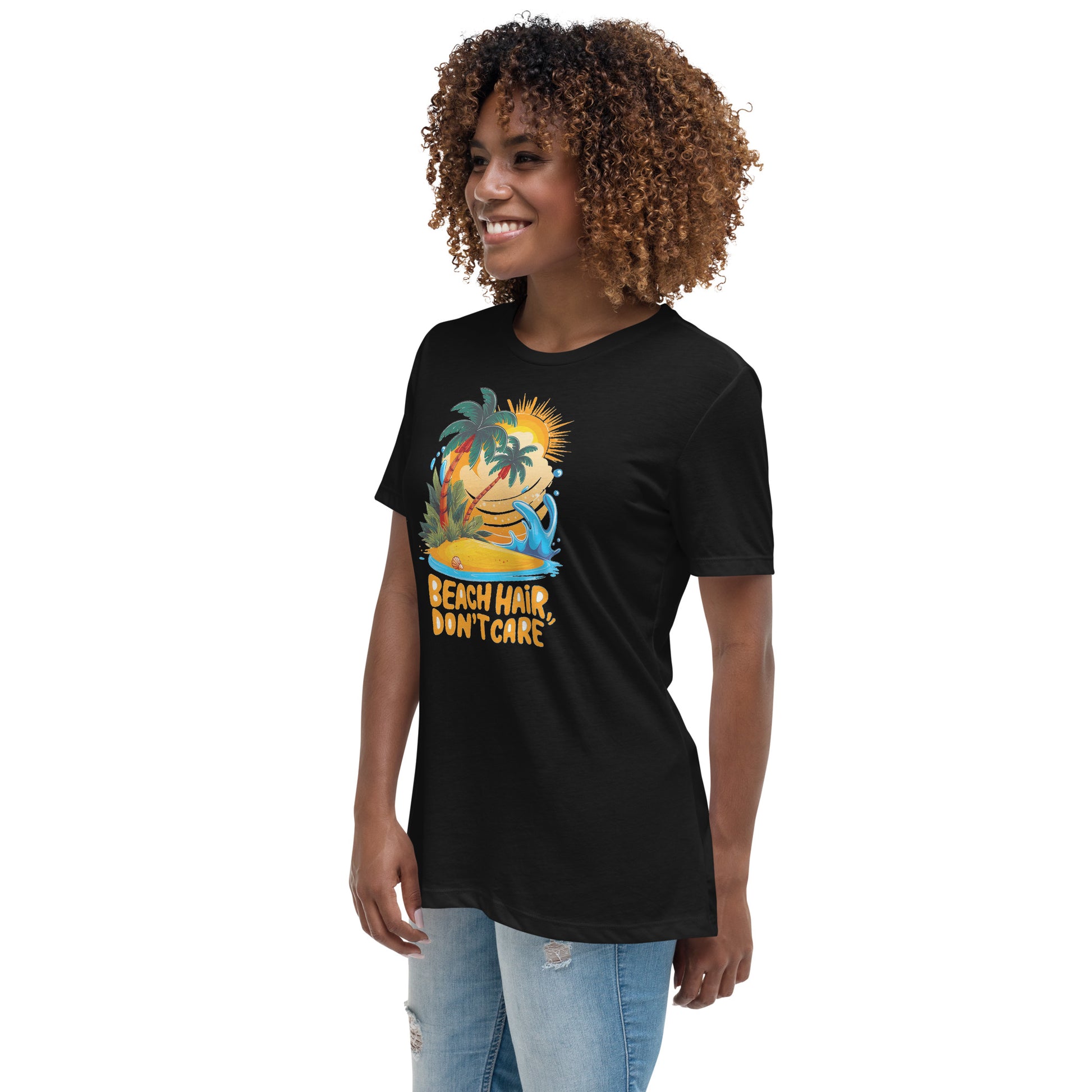 Beach hair Don't care - Women's Relaxed T-Shirt - The Little Market Shop