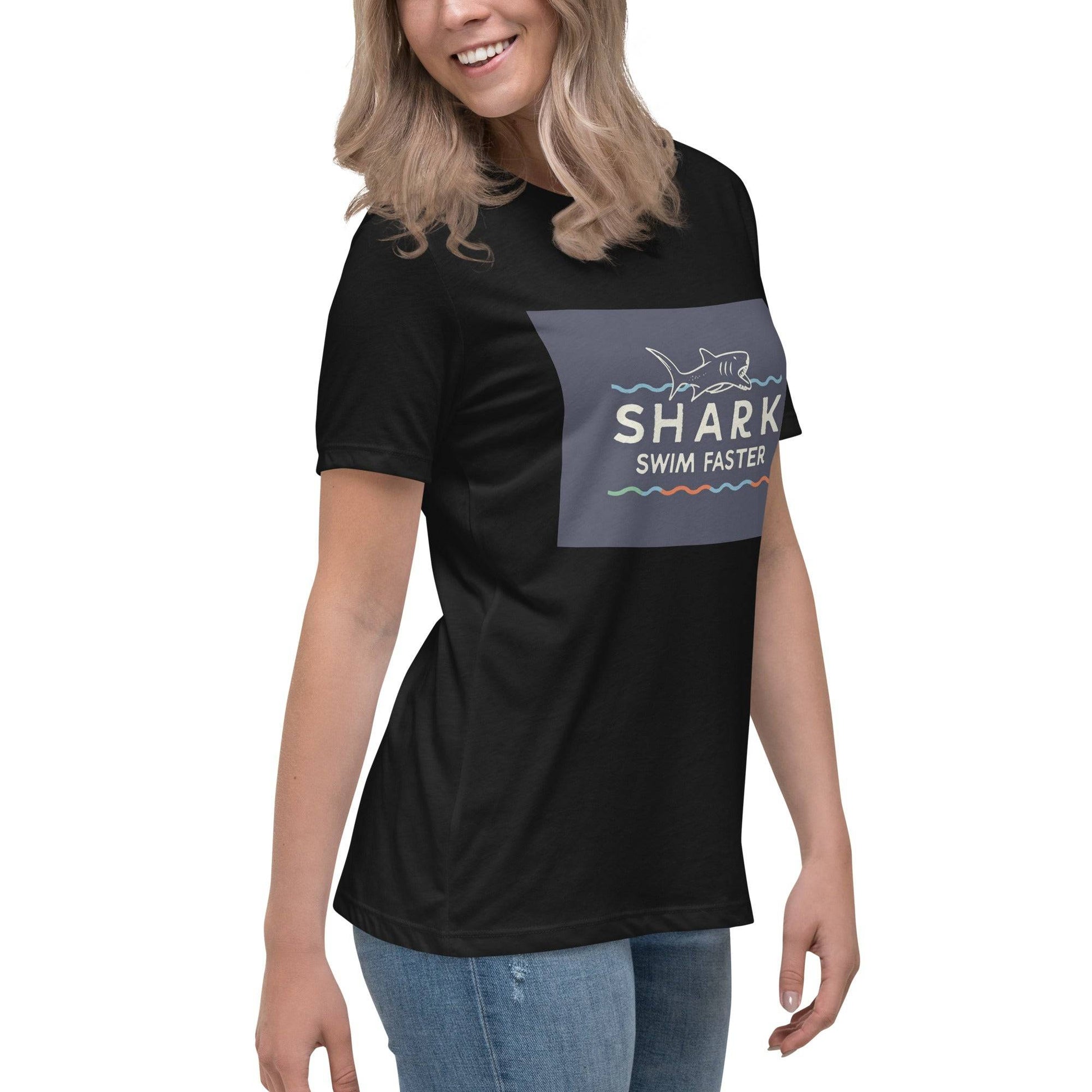 Keep Calm and Swim Faster' T Shirt Women's Relaxed T-Shirt - The Little Market Shop
