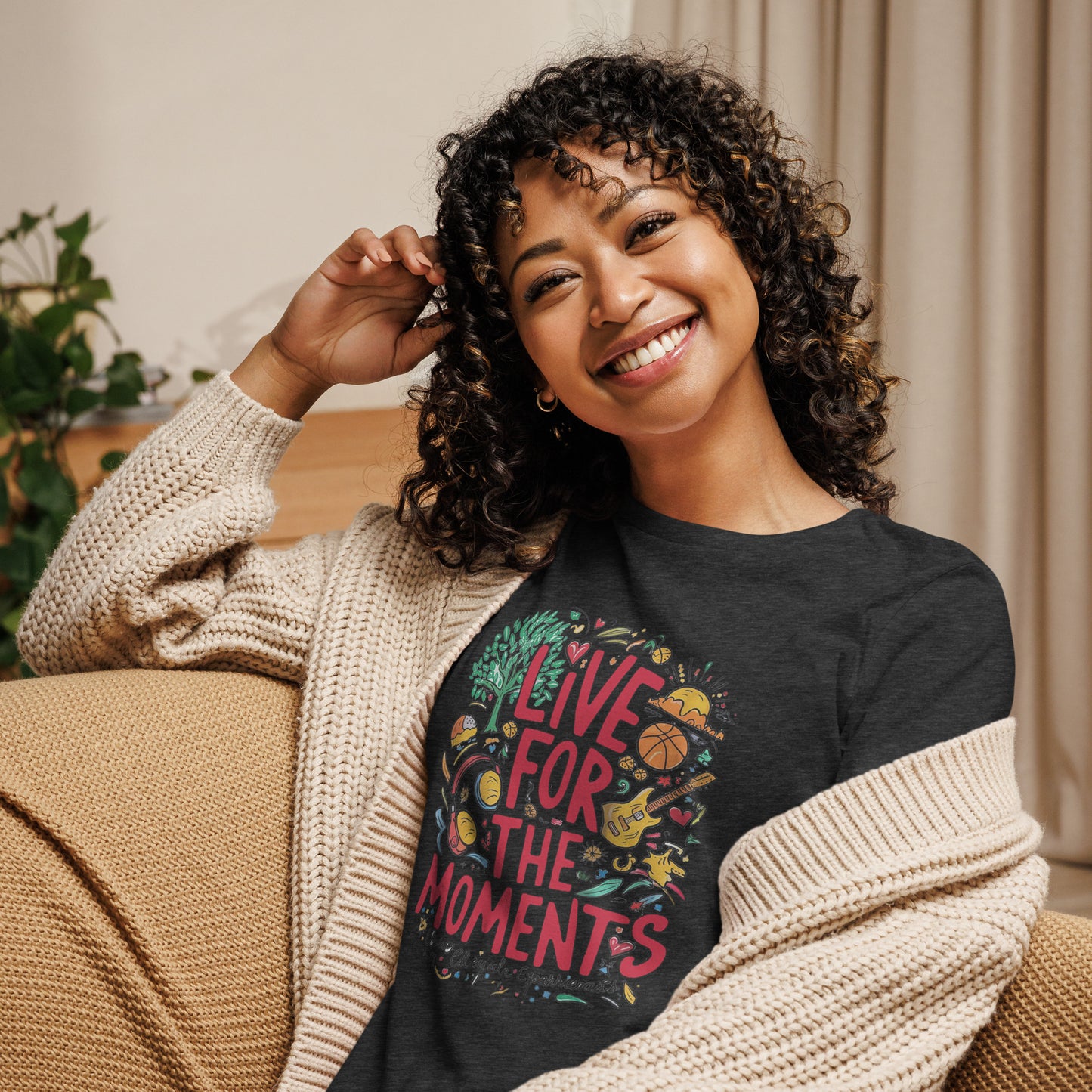 Live for the Moments Women's Relaxed T-Shirt - The Little Market Shop