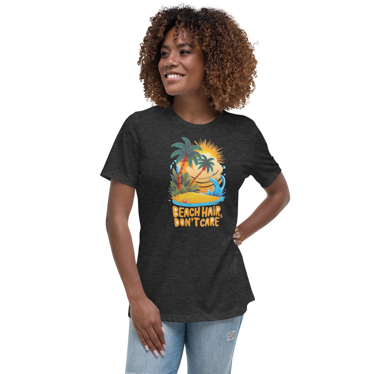 Beach hair Don't care - Women's Relaxed T-Shirt - The Little Market Shop
