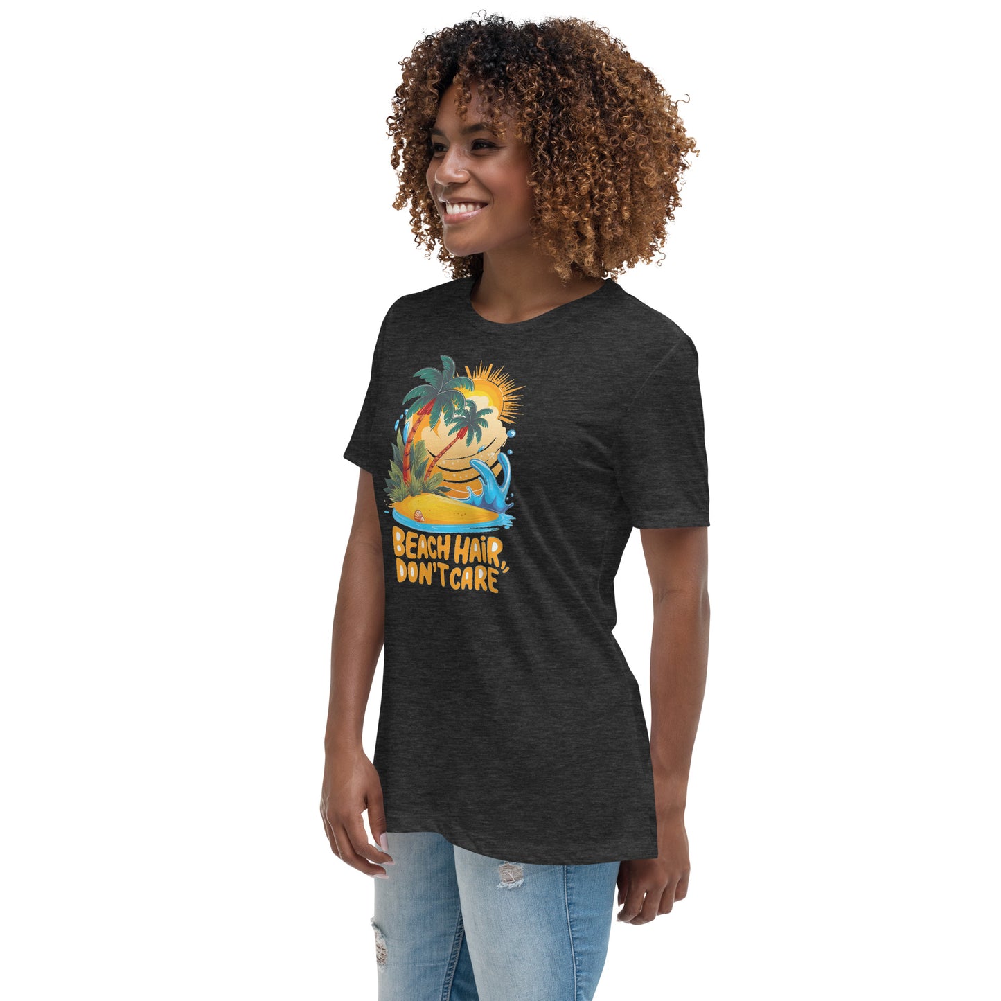 Beach hair Don't care - Women's Relaxed T-Shirt - The Little Market Shop