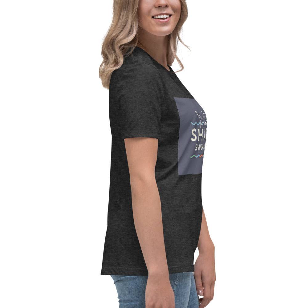 Keep Calm and Swim Faster' T Shirt Women's Relaxed T-Shirt - The Little Market Shop