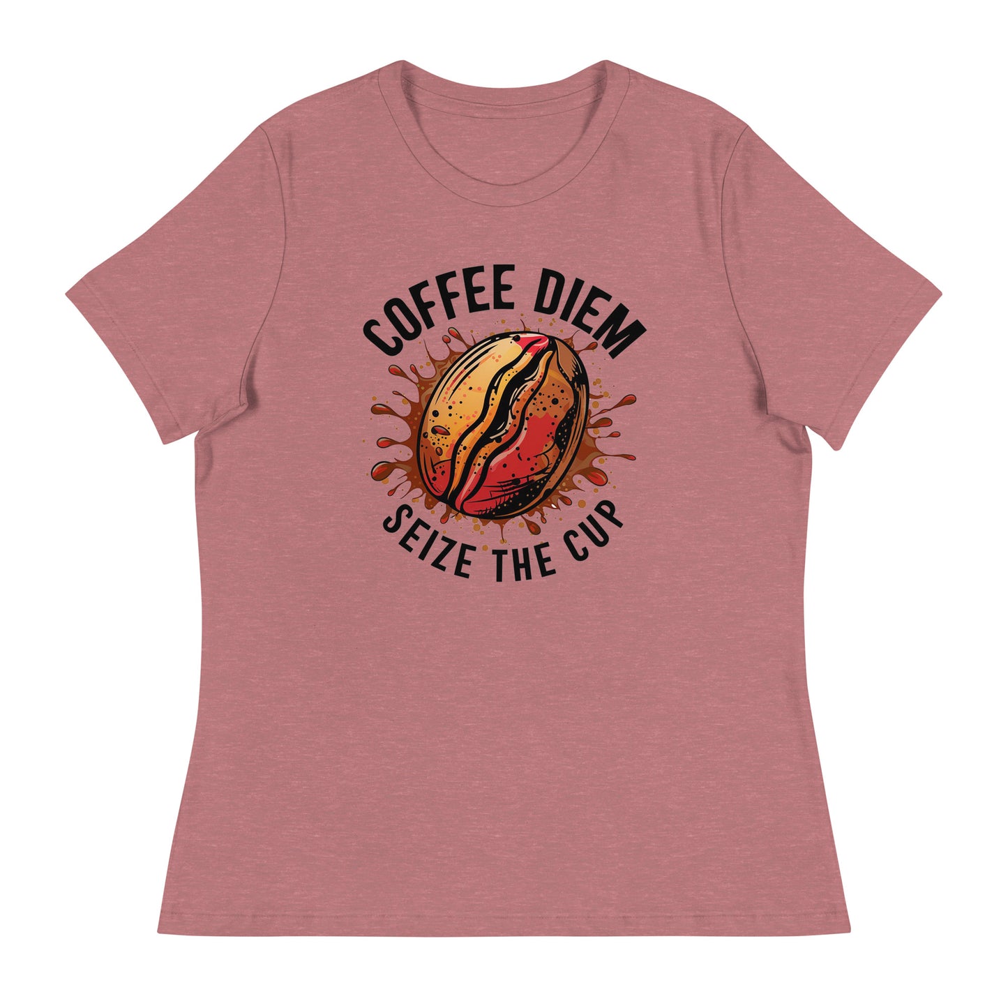 Coffee Deim - Seize the Cup - Women's Relaxed T-Shirt - The Little Market Shop