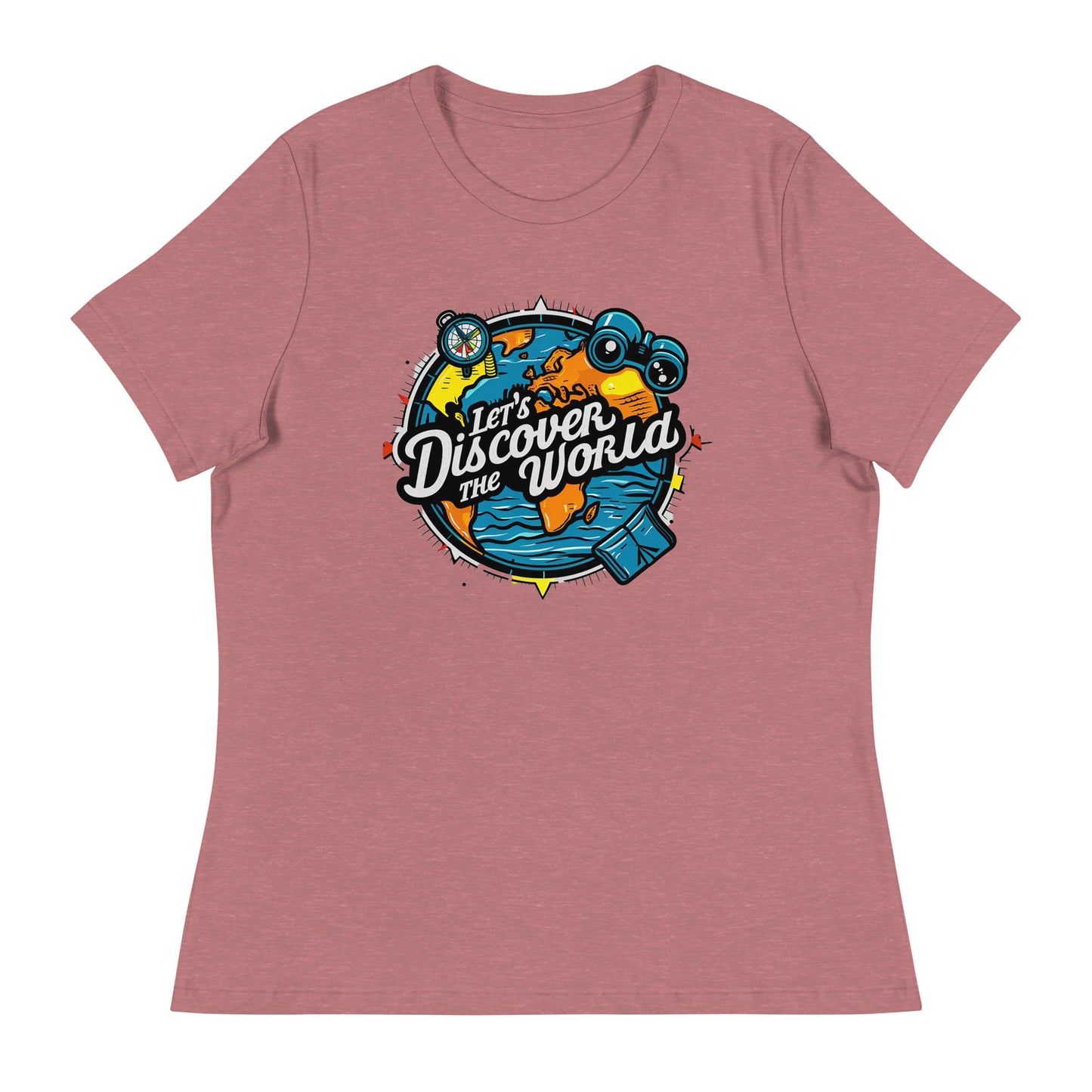 Lets discover the world Women's Relaxed T-Shirt - The Little Market Shop