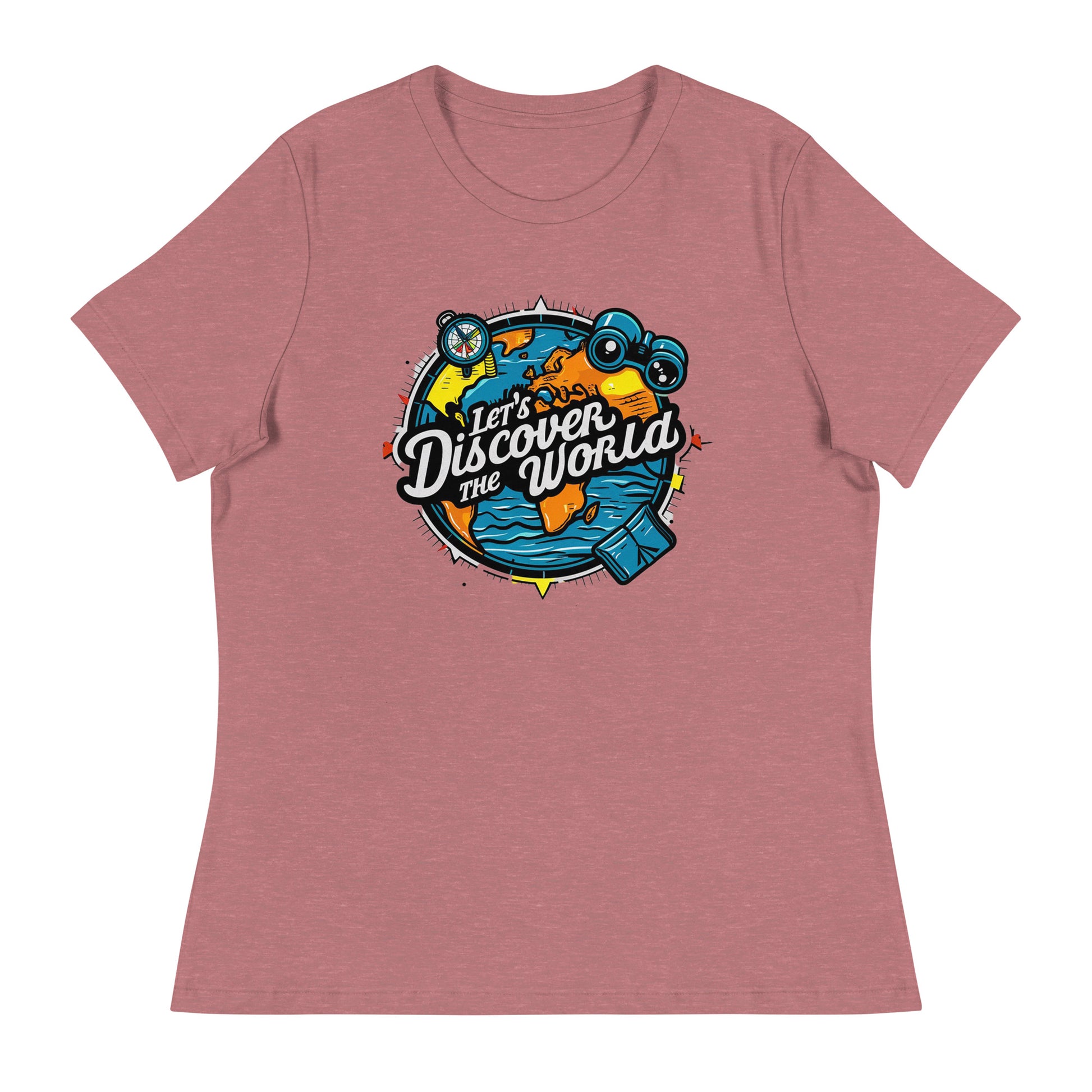 Lets discover the world Women's Relaxed T-Shirt - The Little Market Shop