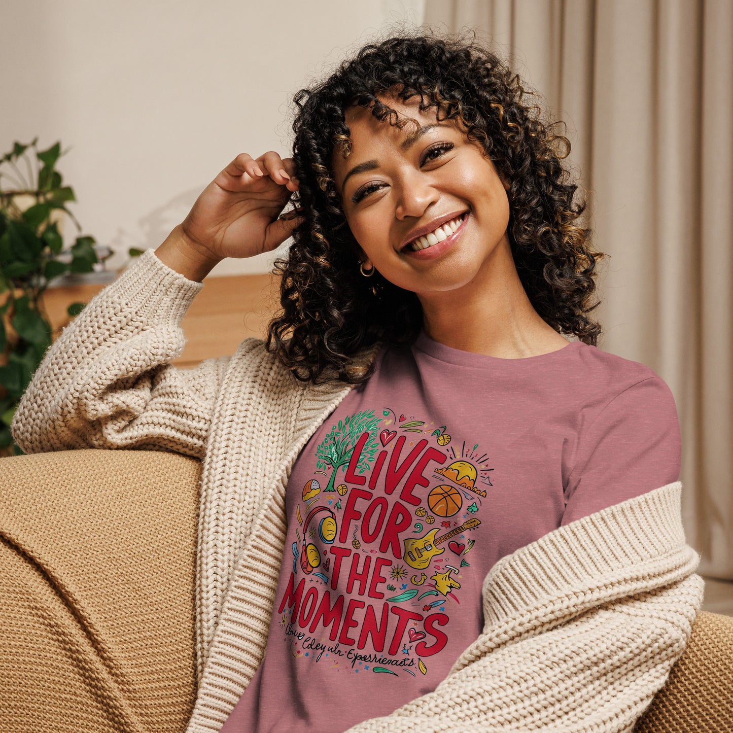 Live for the Moments Women's Relaxed T-Shirt - The Little Market Shop