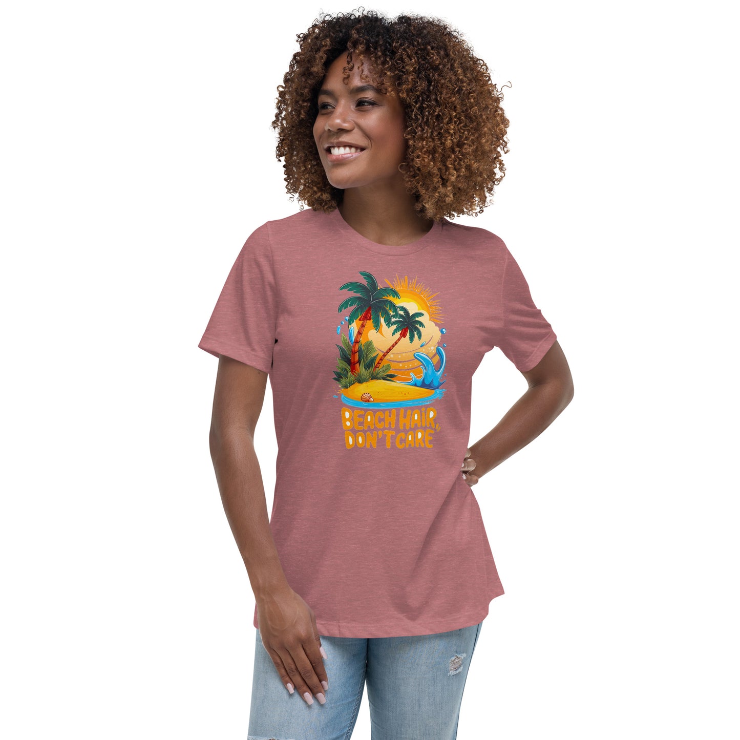Beach hair Don't care - Women's Relaxed T-Shirt - The Little Market Shop