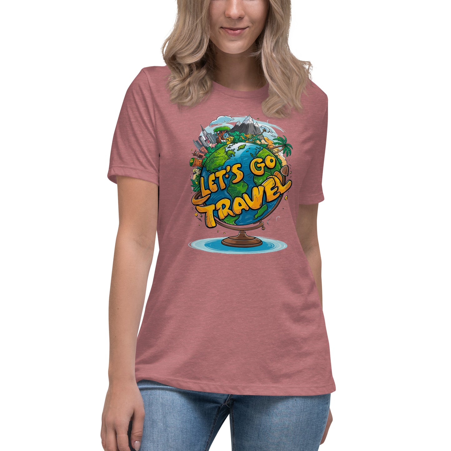 Lets go Travel - Women's Relaxed T-Shirt - The Little Market Shop