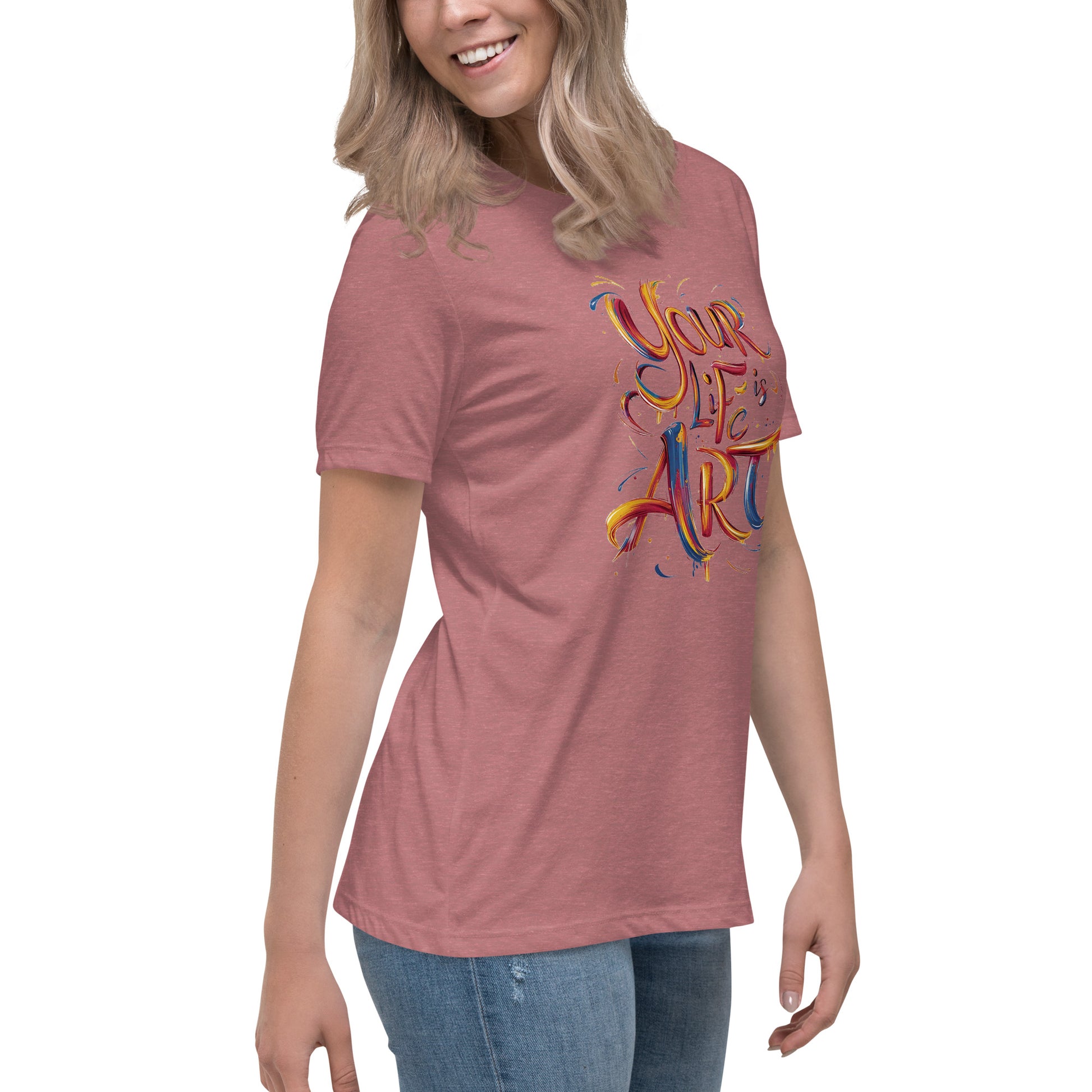 Your Life is Art - Women's Relaxed T-Shirt - The Little Market Shop