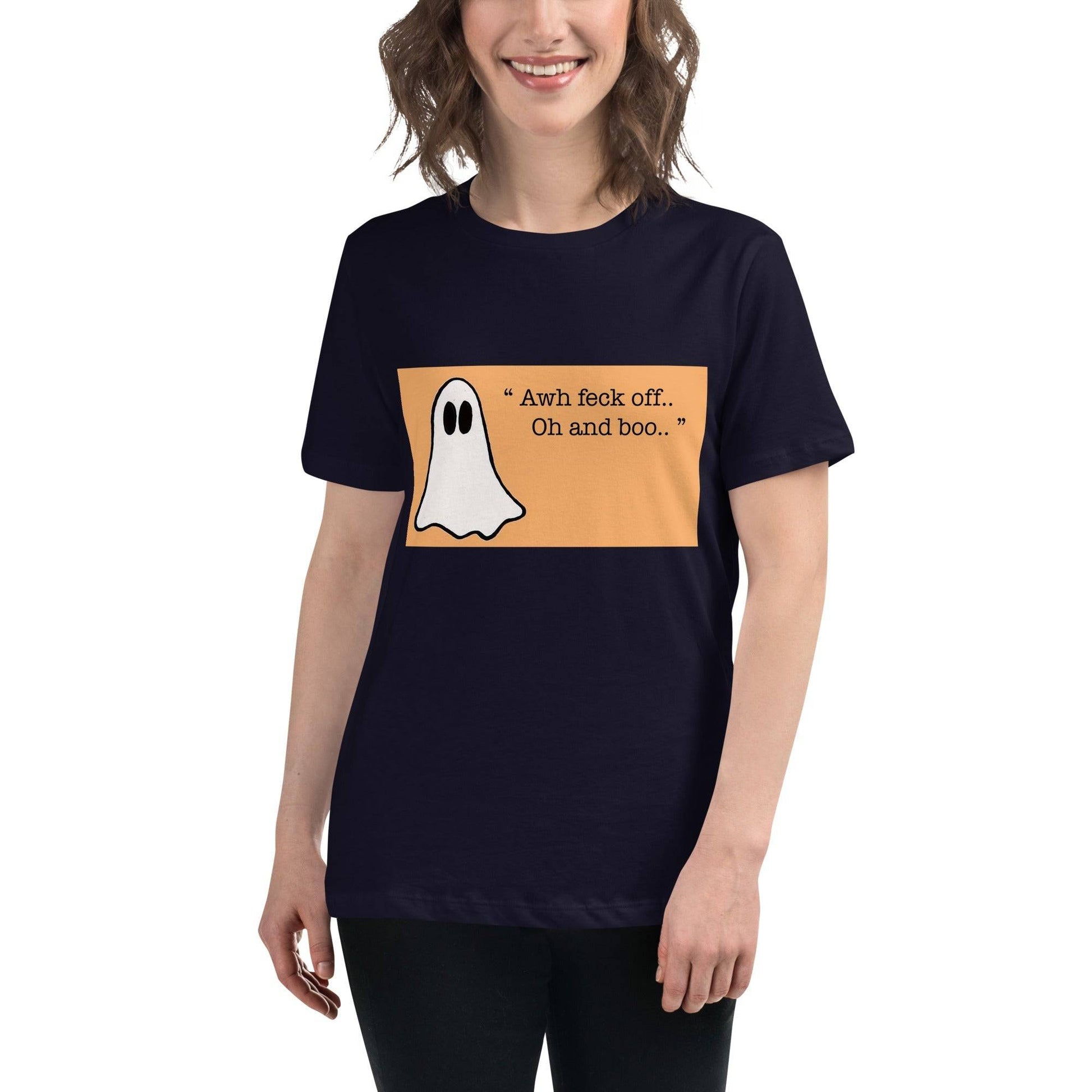 Get Your Hilarious Irish Ghost FECK OFF T-Shirt - The Little Market Shop
