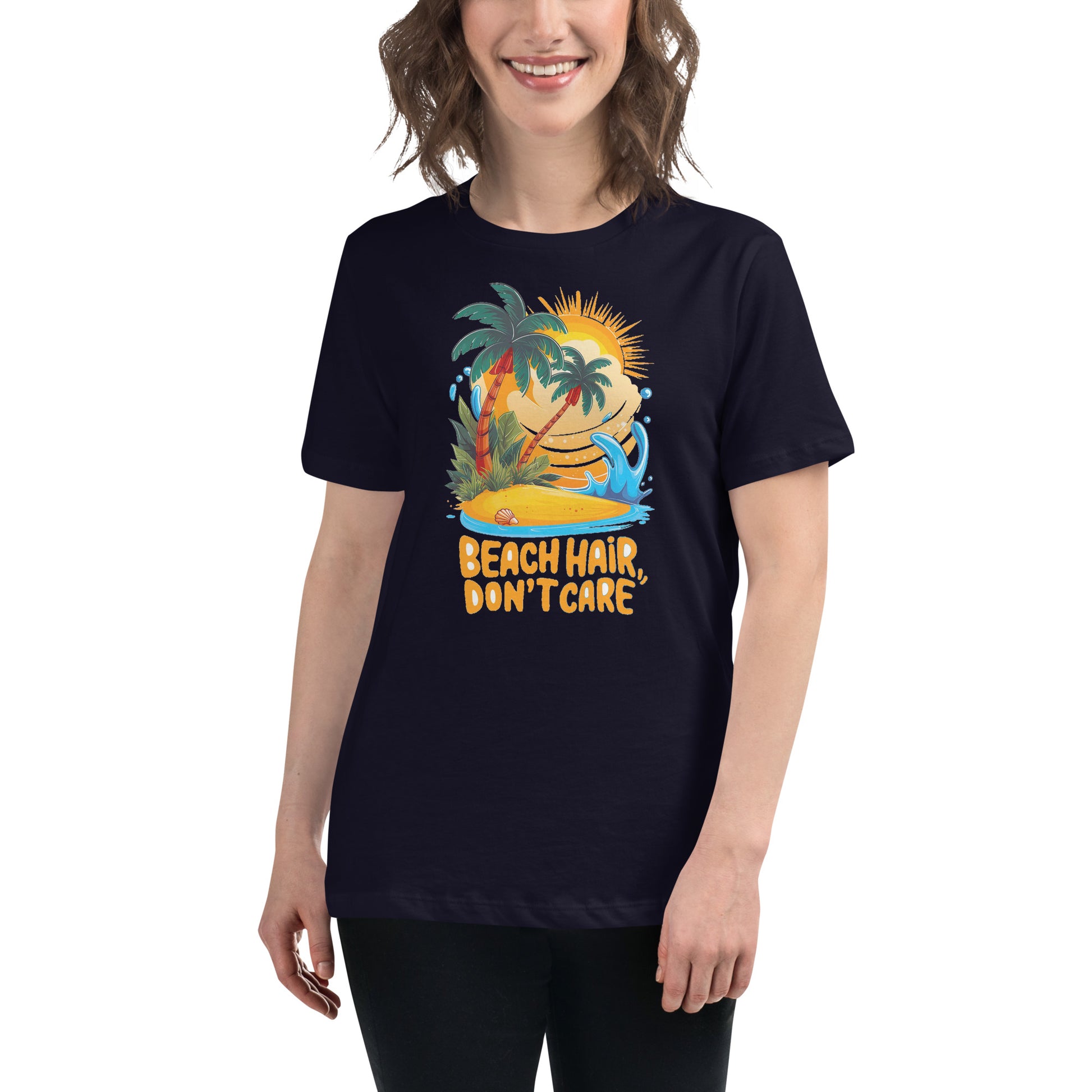 Beach hair Don't care - Women's Relaxed T-Shirt - The Little Market Shop