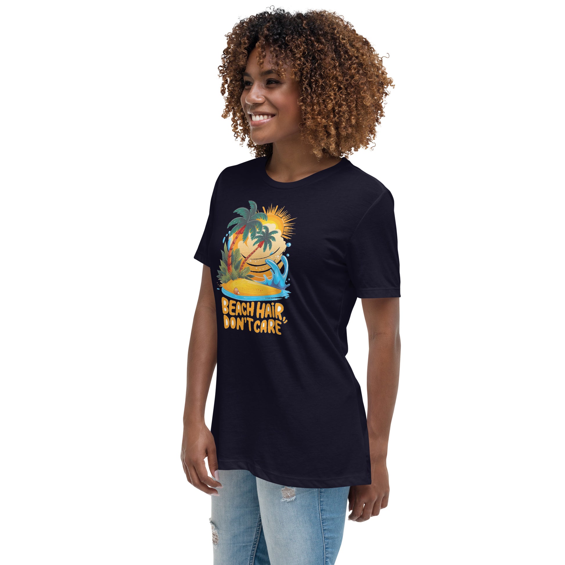 Beach hair Don't care - Women's Relaxed T-Shirt - The Little Market Shop