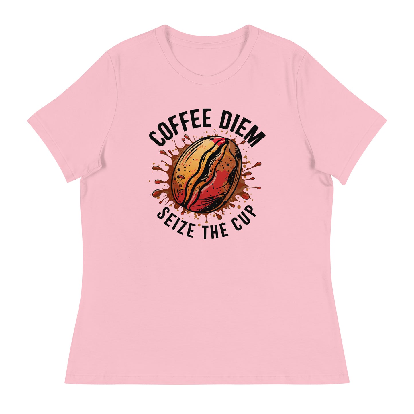 Coffee Deim - Seize the Cup - Women's Relaxed T-Shirt - The Little Market Shop