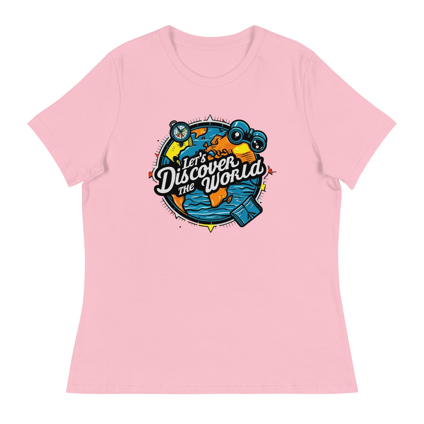 Lets discover the world Women's Relaxed T-Shirt - The Little Market Shop
