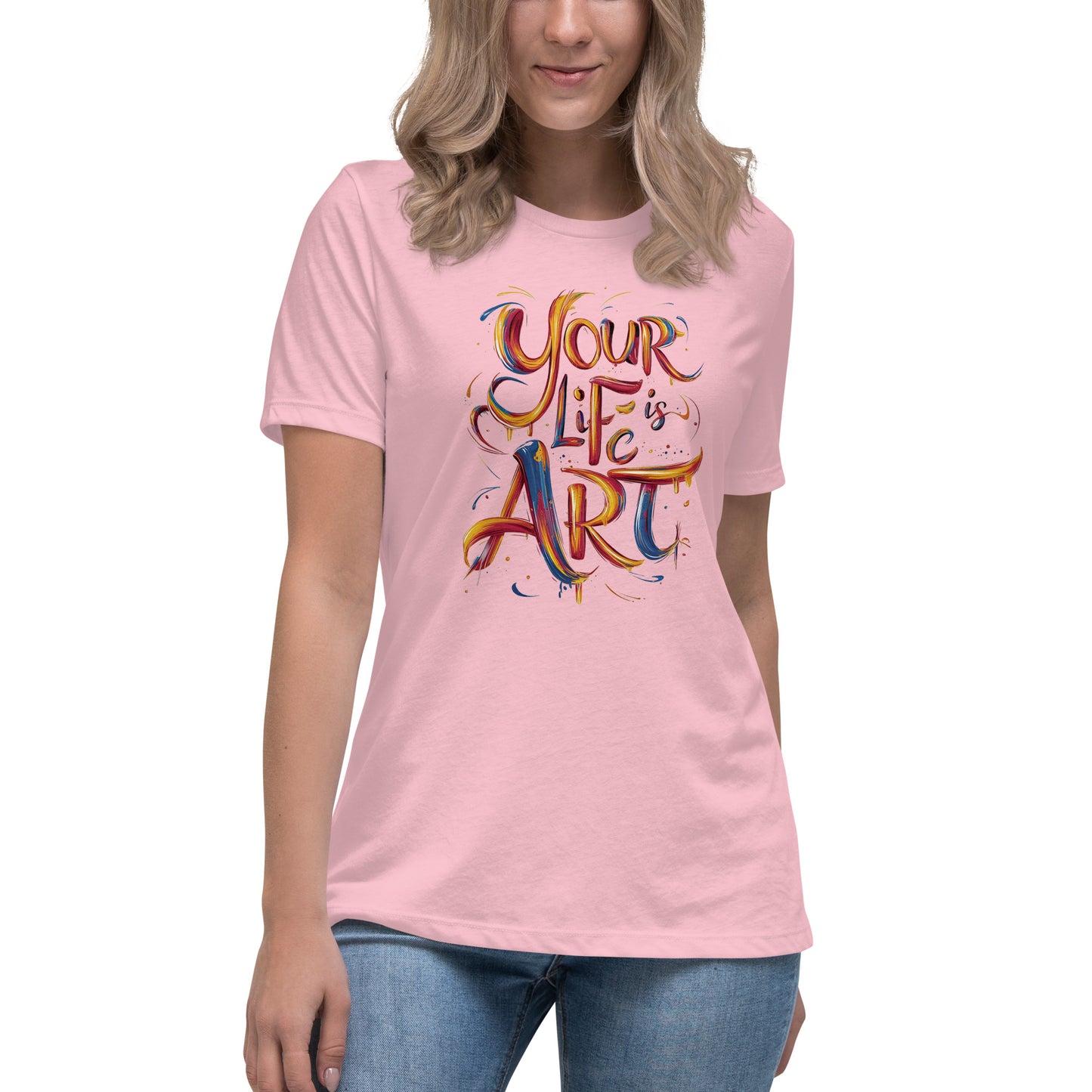 Your Life is Art - Women's Relaxed T-Shirt - The Little Market Shop